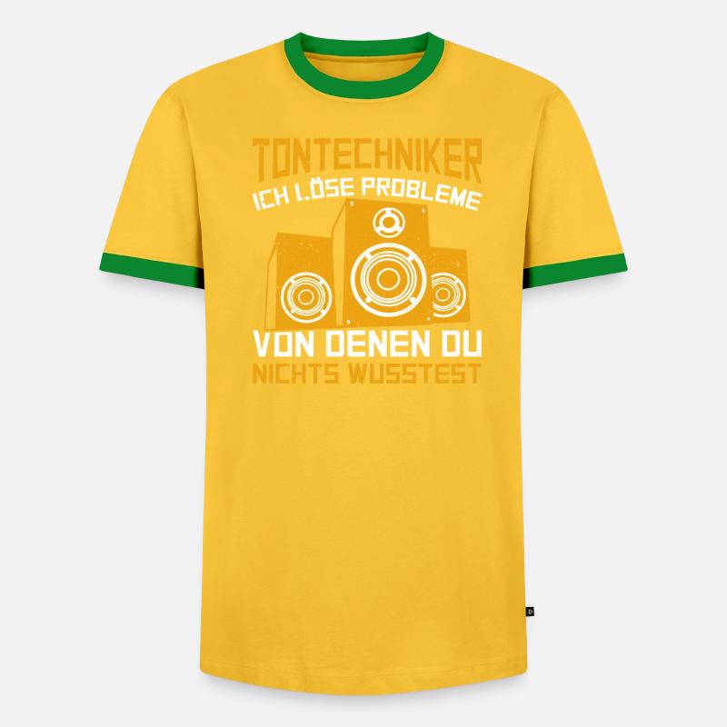 Tontechniker löse Problem - Männer Kontrast-T-Shirt - undefined