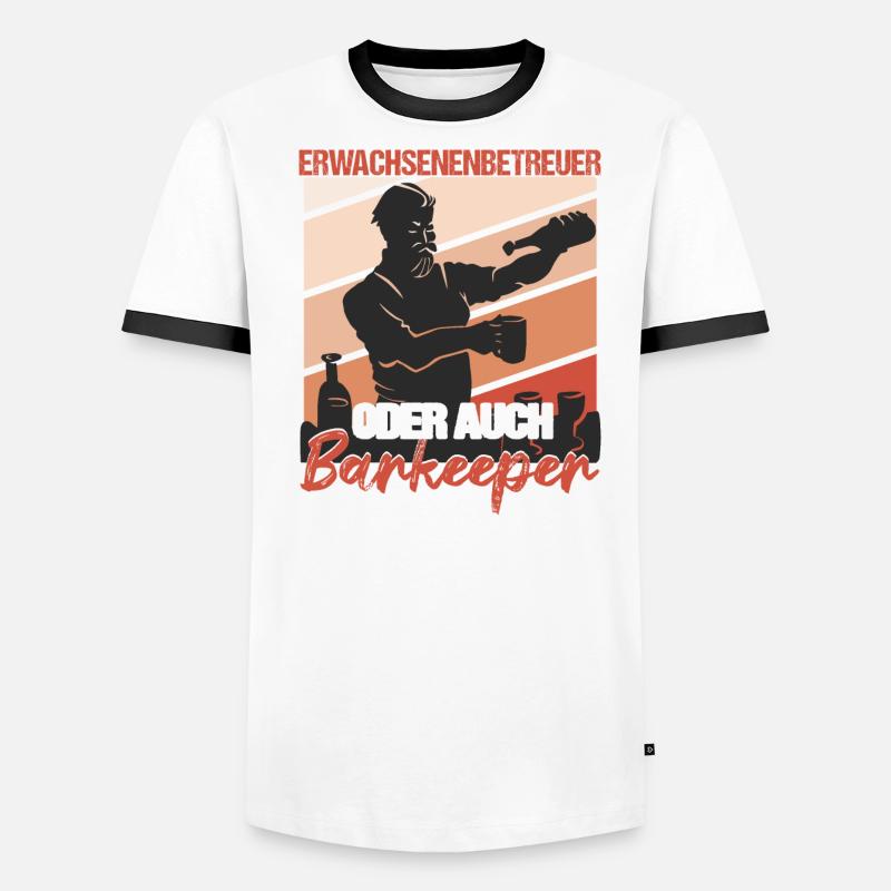 Barkeeper Bartending Männer Kontrast-T-Shirt