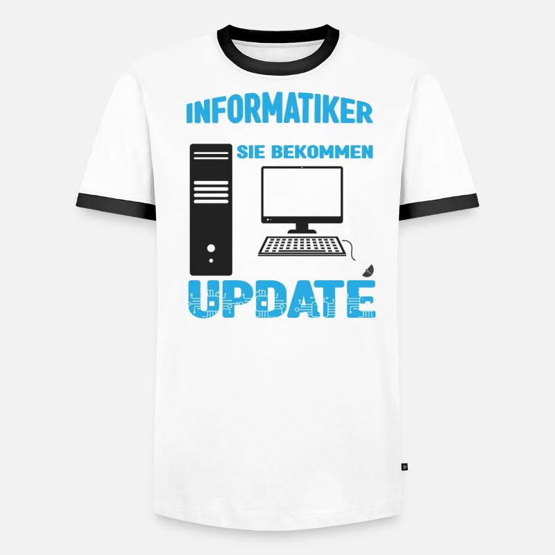 Informatiker werden nicht älter Männer Kontrast-T-Shirt