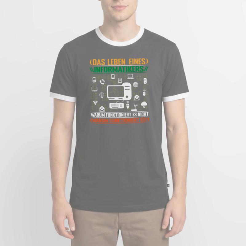 Informatiker Admin Programmierer Programm Männer Kontrast-T-Shirt