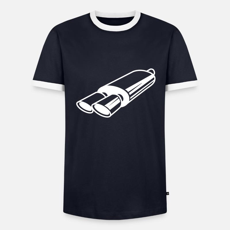 Réglage de l’échappement T-shirt contrasté Homme