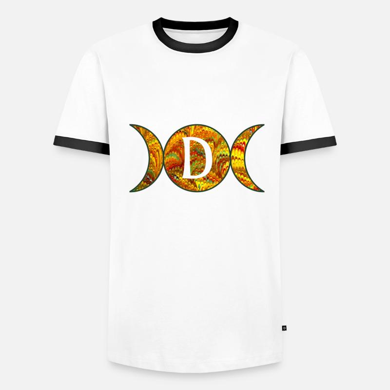 mondphasen e 38 d Männer Kontrast-T-Shirt