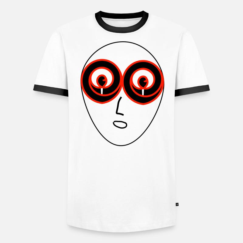 Fais-le face! T-shirt contrasté Homme
