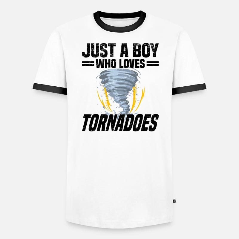 Tornadojäger Tornado Tornado Chaser Wirbelsturm Männer Kontrast-T-Shirt