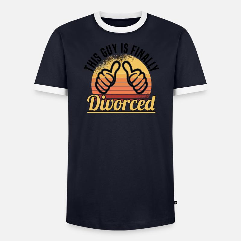 Scheidung Trennung Ehe Ex Scheidungsparty - Männer Kontrast-T-Shirt - undefined