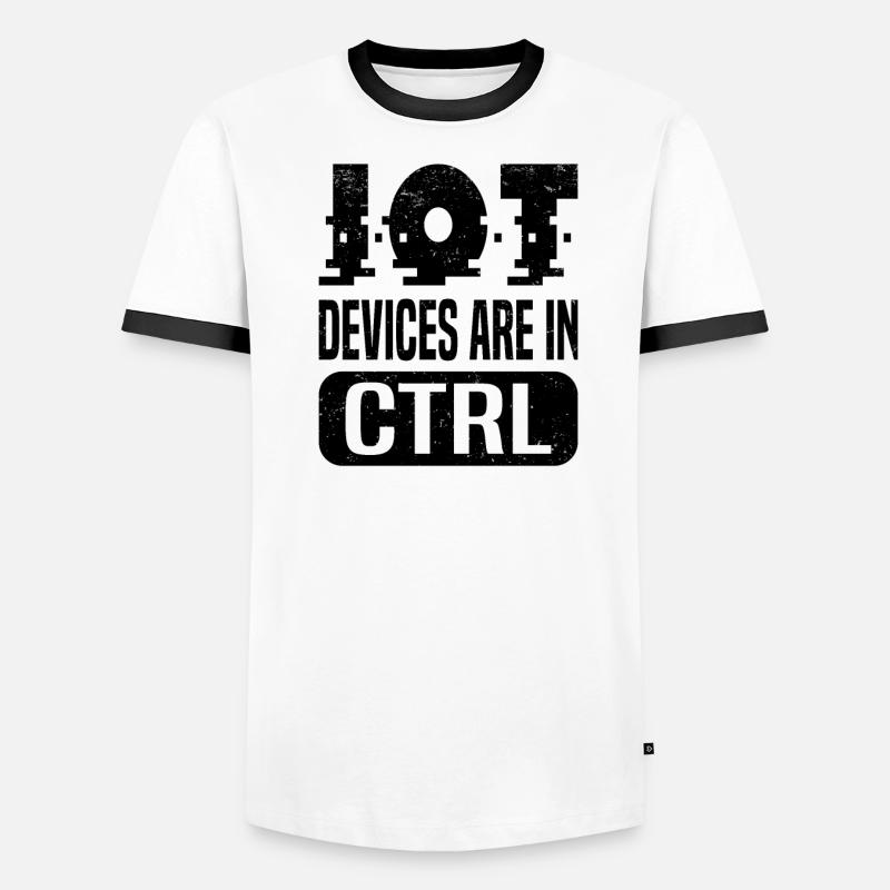 Internet Of Things IOT Programmierer Admin IT Männer Kontrast-T-Shirt