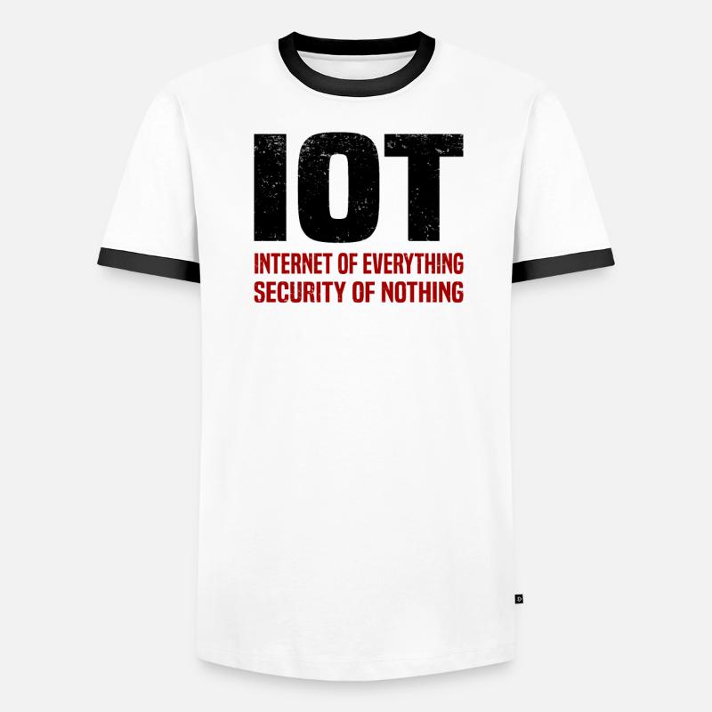 Internet Of Things IOT Programmierer Admin IT Männer Kontrast-T-Shirt