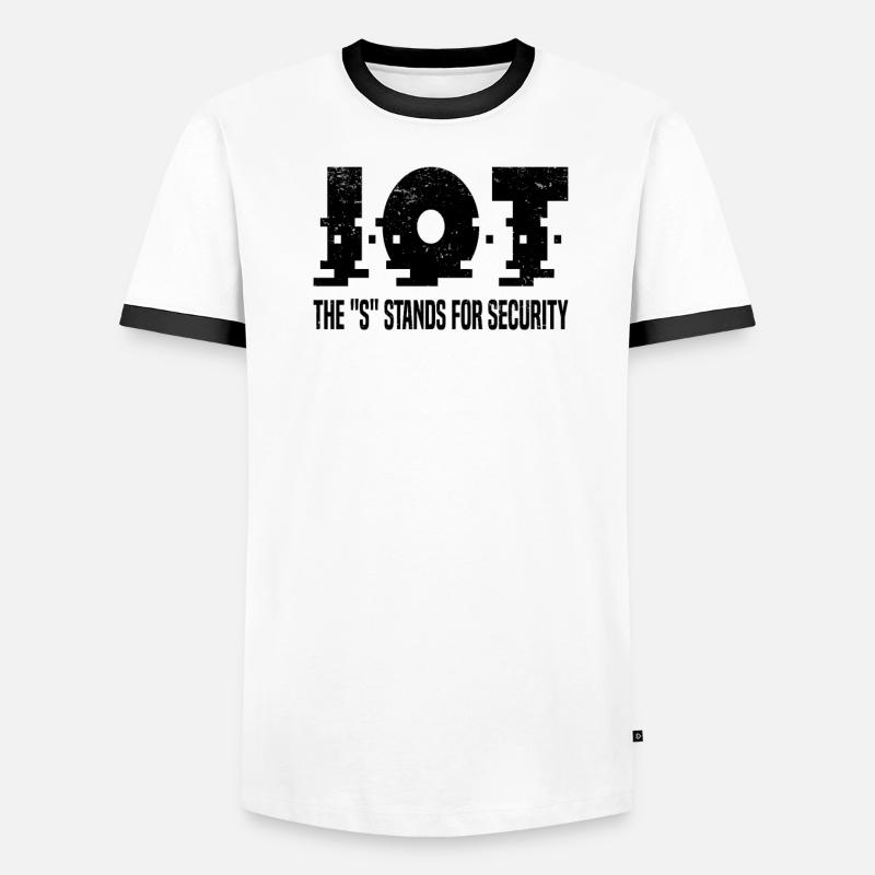 Internet Of Things IOT Programmierer Admin IT Männer Kontrast-T-Shirt