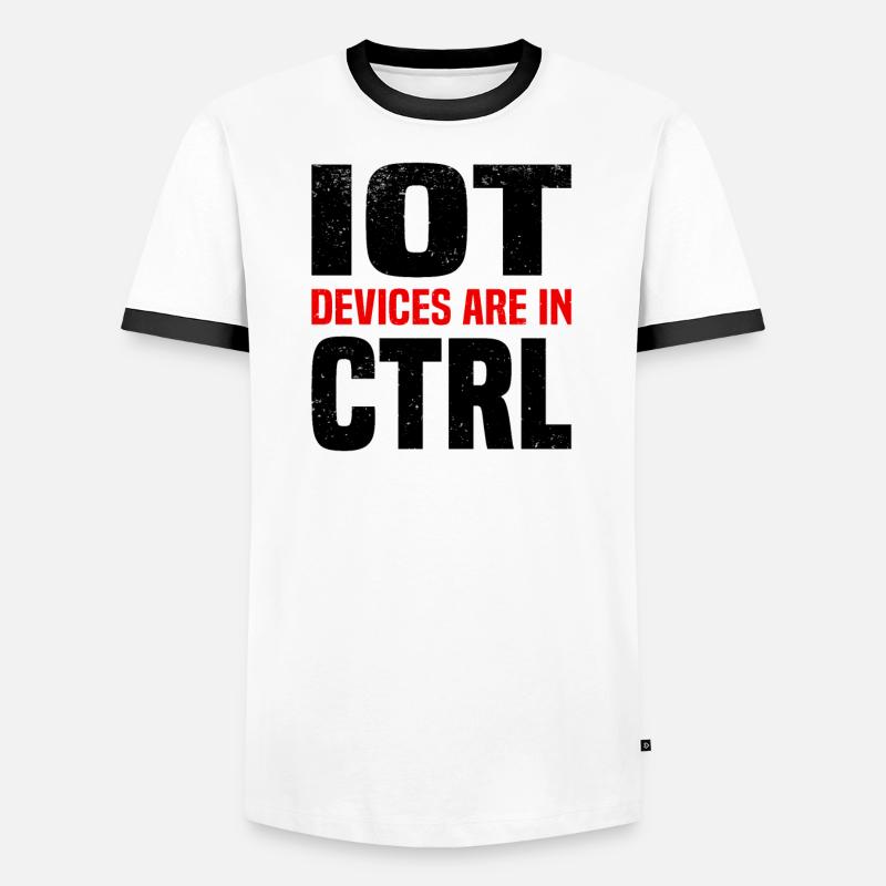 Internet Des Objets IOT Programmeur Admin IT T-shirt contrasté Homme