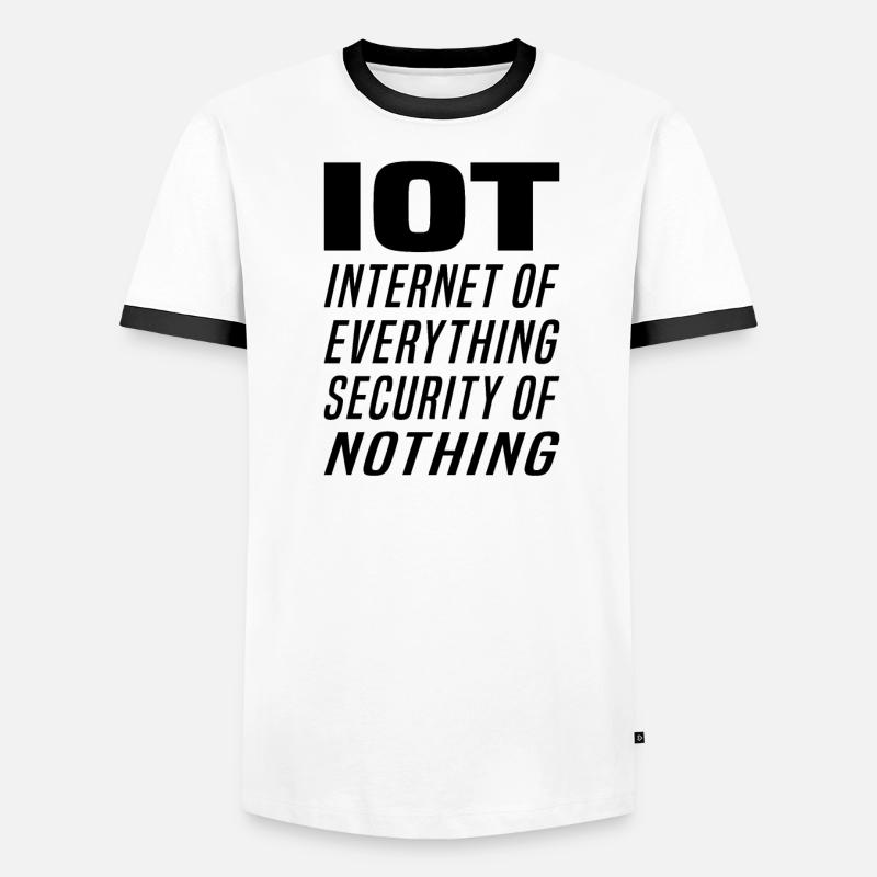 Internet Des Objets IOT Programmeur Admin IT T-shirt contrasté Homme