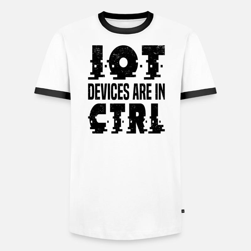 Internet Des Objets IOT Programmeur Admin IT T-shirt contrasté Homme