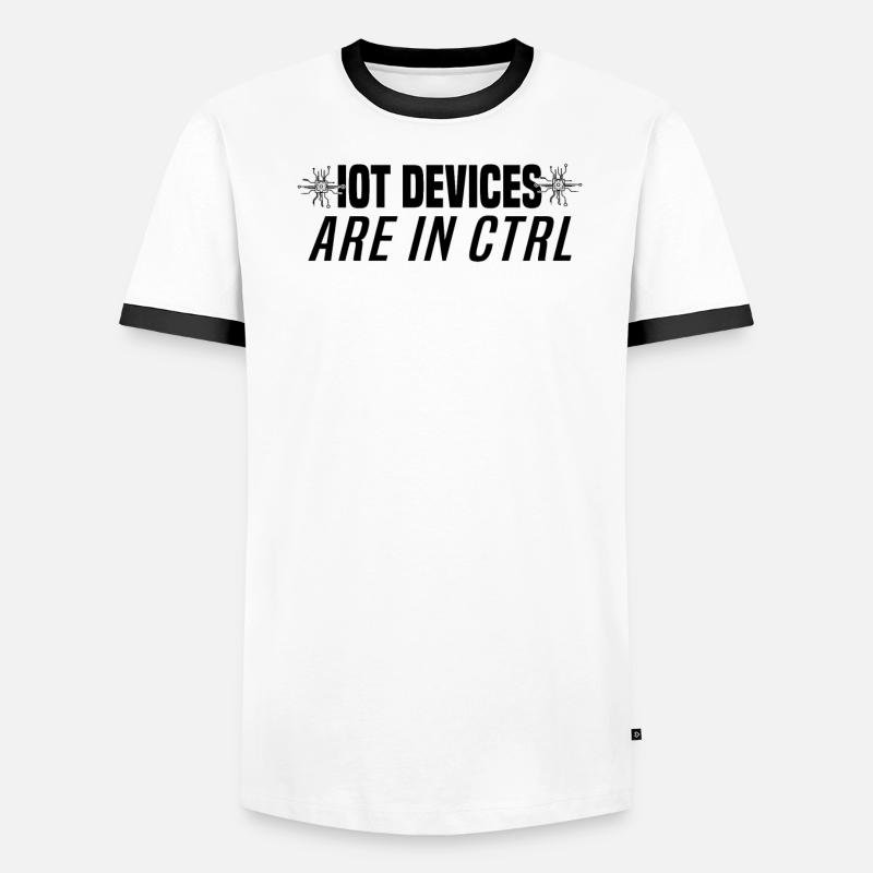 Internet Of Things IOT Programmer Admin IT Men's Ringer Shirt