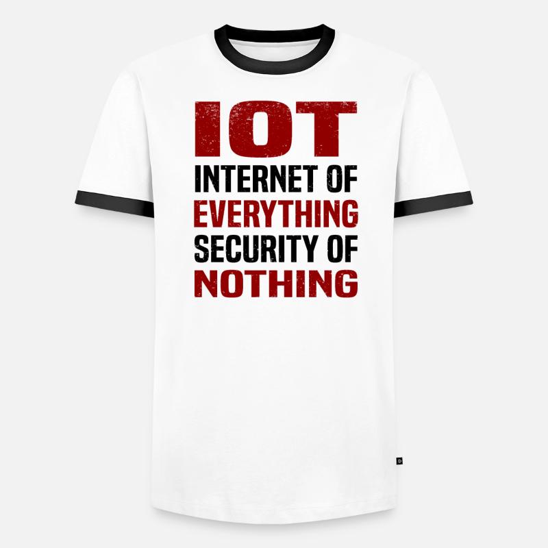 Internet Des Objets IOT Programmeur Admin IT T-shirt contrasté Homme