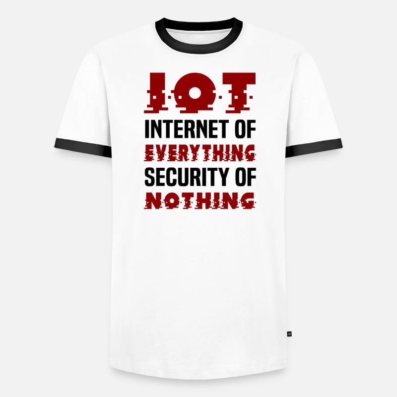 Internet Des Objets IOT Programmeur Admin IT T-shirt contrasté Homme