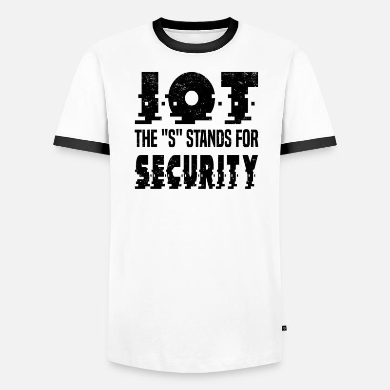 Internet Des Objets IOT Programmeur Admin IT T-shirt contrasté Homme