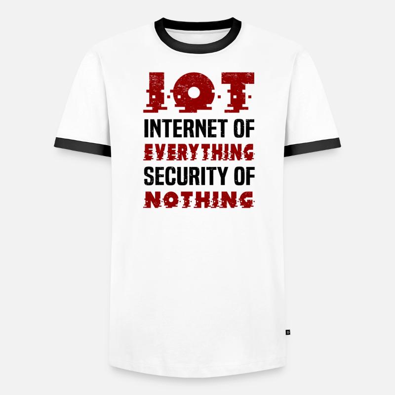 Internet Des Objets IOT Programmeur Admin IT T-shirt contrasté Homme