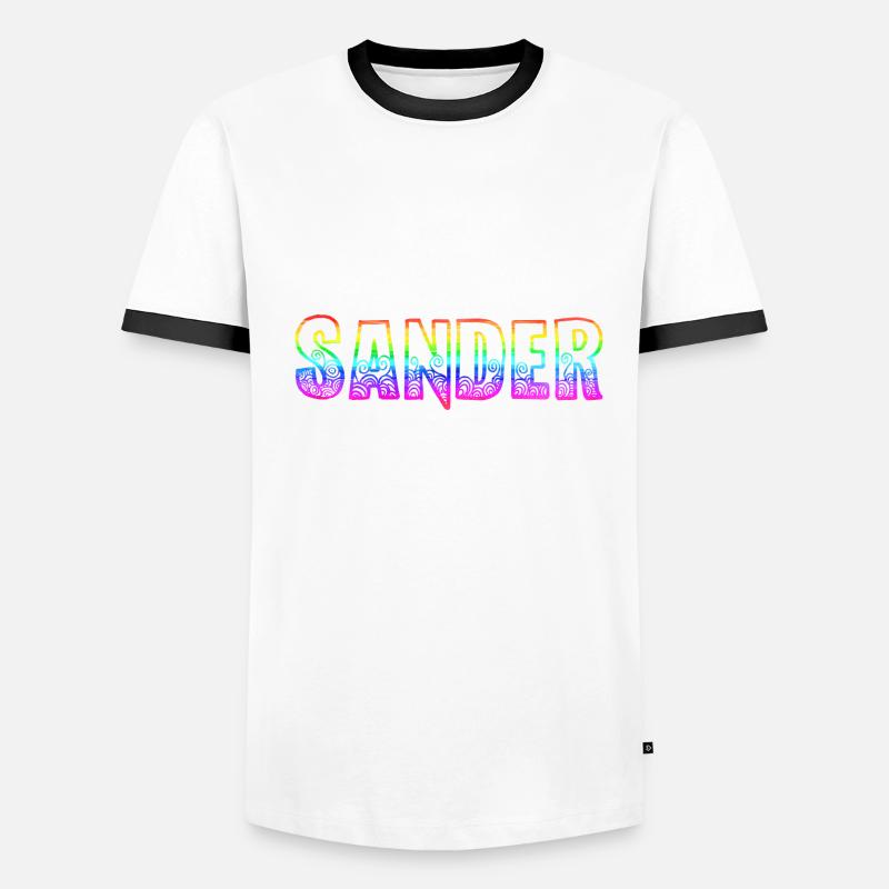 sander rs regenbogen Männer Kontrast-T-Shirt