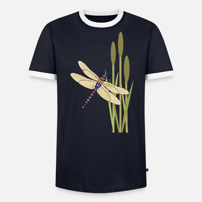 Libellule T-shirt contrasté Homme