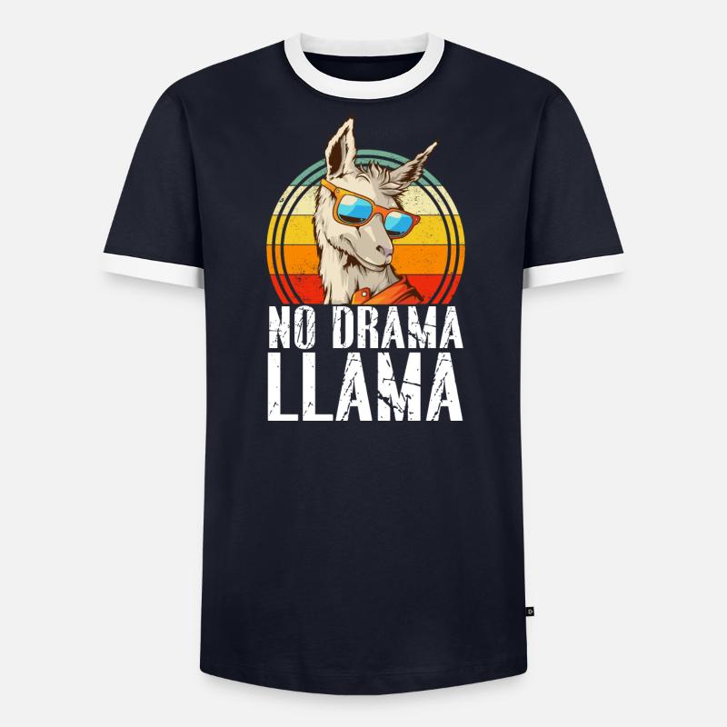 Pas de drame LLama T-shirt contrasté Homme