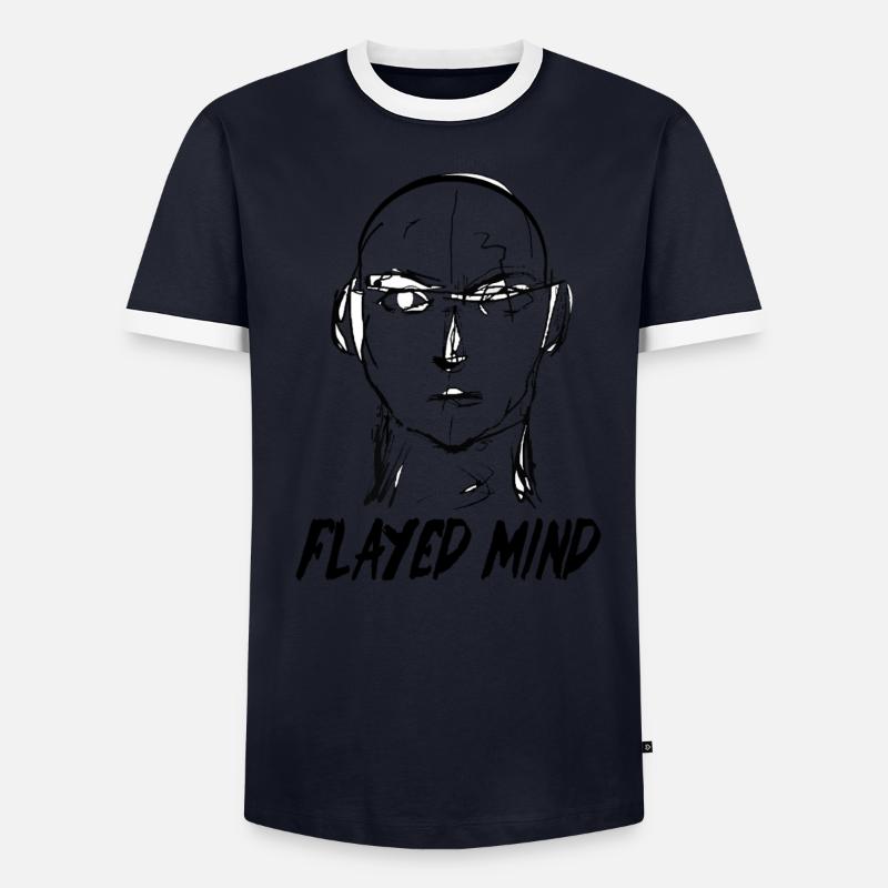 Flayed Mind schwarz Männer Kontrast-T-Shirt