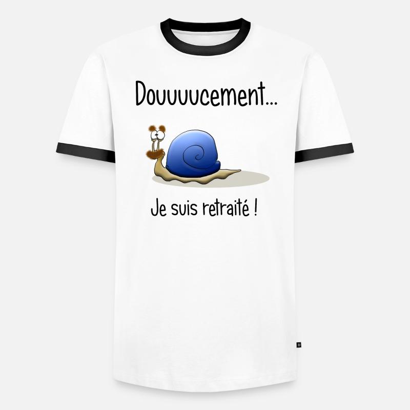 doucement T-shirt contrasté Homme