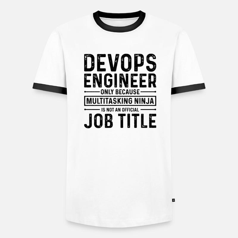 Sys-Admin Entwickler Devops-Ingenieur Männer Kontrast-T-Shirt