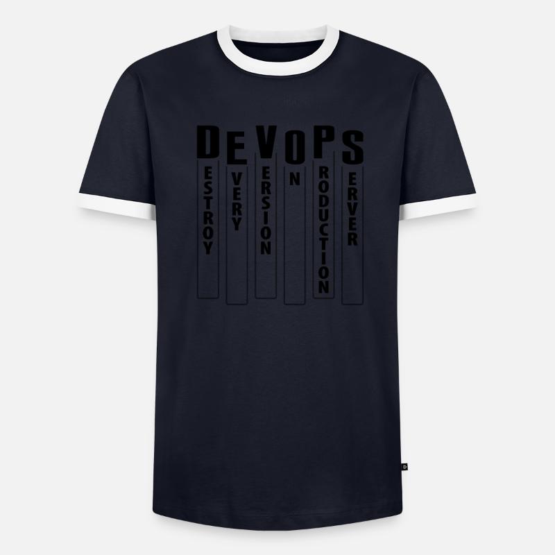 Devops Sys-Admin Entwickler Männer Kontrast-T-Shirt