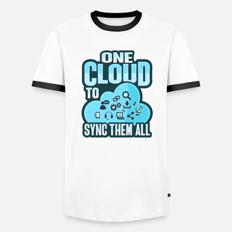 Cloud Administrator Cloud Devops Men's Ringer Shirt