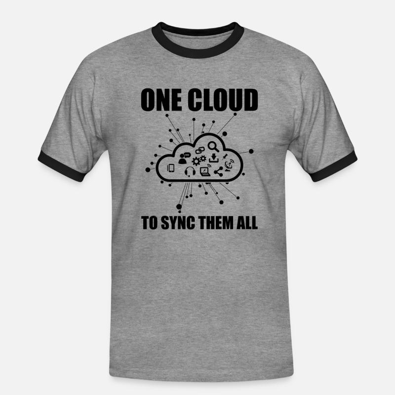 Cloud-Administrator Cloud-Devops - Männer Kontrast-T-Shirt - Grau meliert/Schwarz