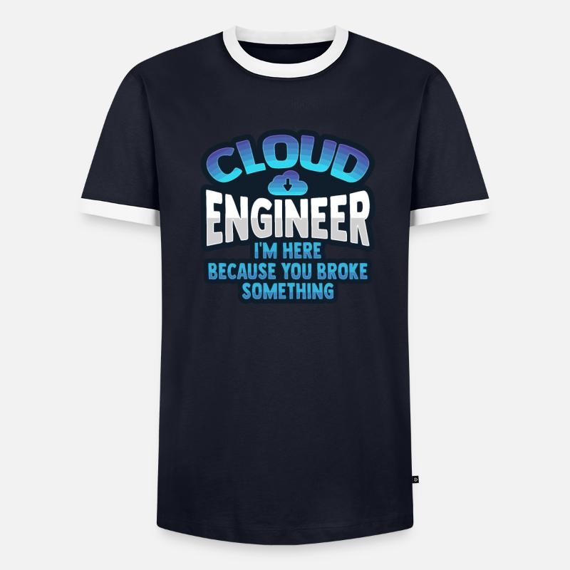Cloud Administrator Cloud Devops Men's Ringer Shirt