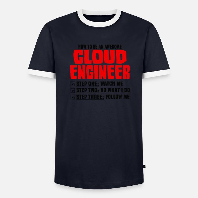 Cloud Administrator Cloud Devops Men's Ringer Shirt
