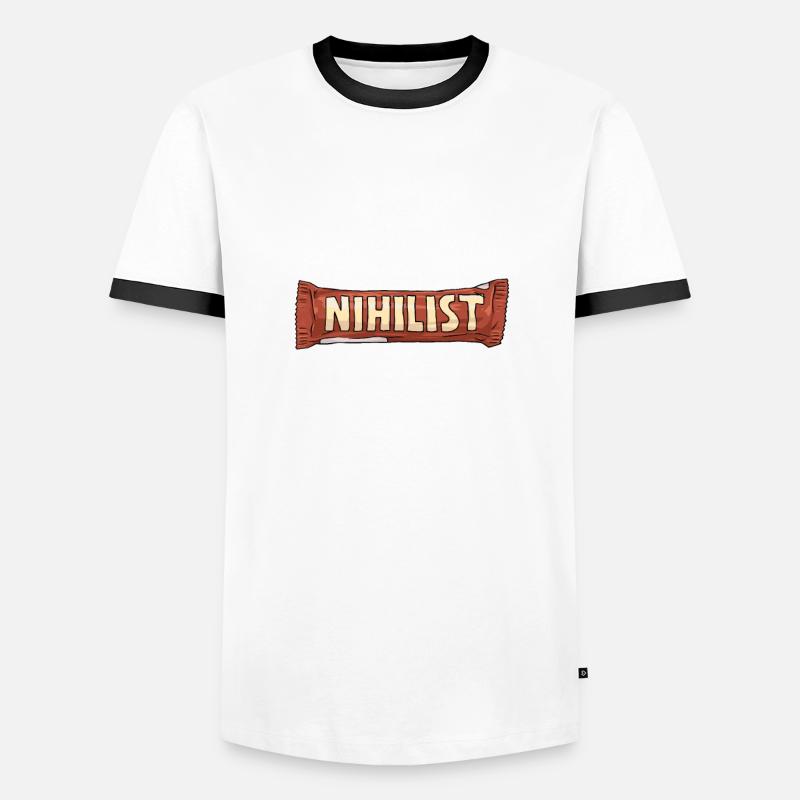 Existentialisme Nihilisme T-shirt contrasté Homme