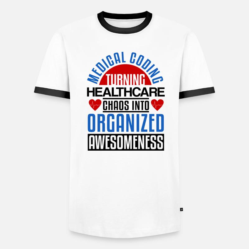 Medical Coder Profession Medical Men's Ringer Shirt