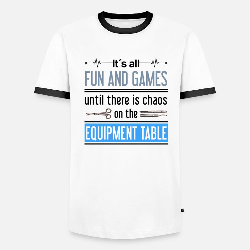 Scrub Tech Technicien chirurgical Technologue chirurgical T-shirt contrasté Homme