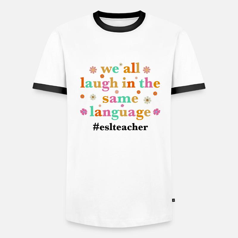 Enseignement de l’anglais langue seconde par des professeurs d’anglais langue seconde T-shirt contrasté Homme