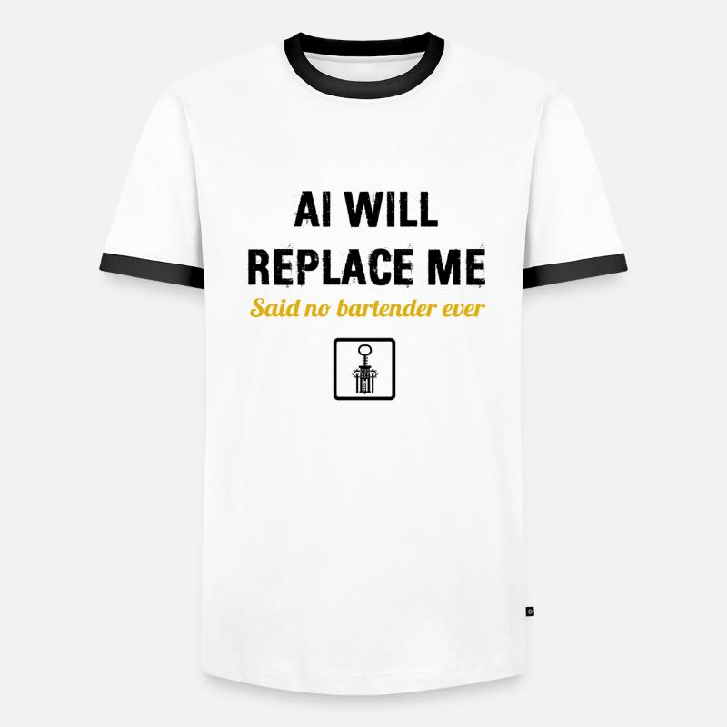 Bartender Mixologist Alcohol Beverages Bartender Men's Ringer Shirt