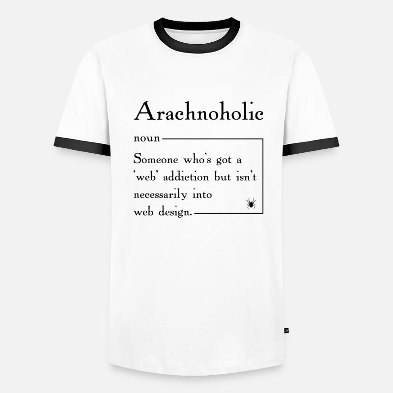 Spider Lovers Arachnid Web Terrarium Men's Ringer Shirt