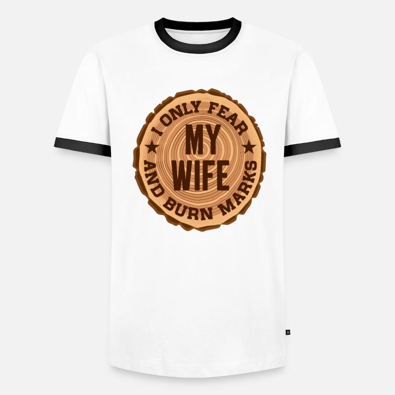 Pyrography Wood Burning Pyrograph Wood Burner Men's Ringer Shirt