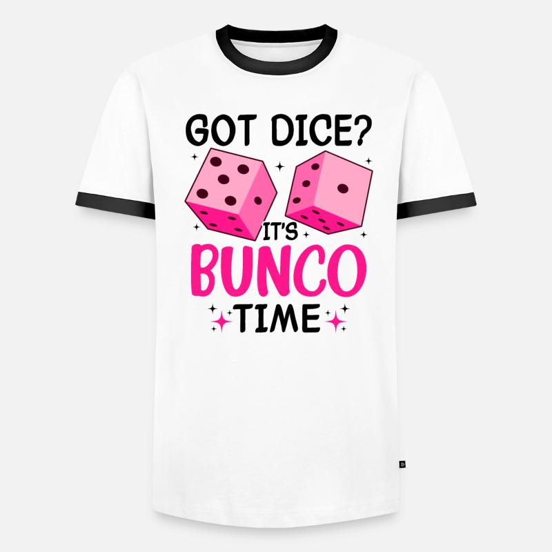 Soirée de jeu Bunco Squad Bunco Dice Bunco T-shirt contrasté Homme
