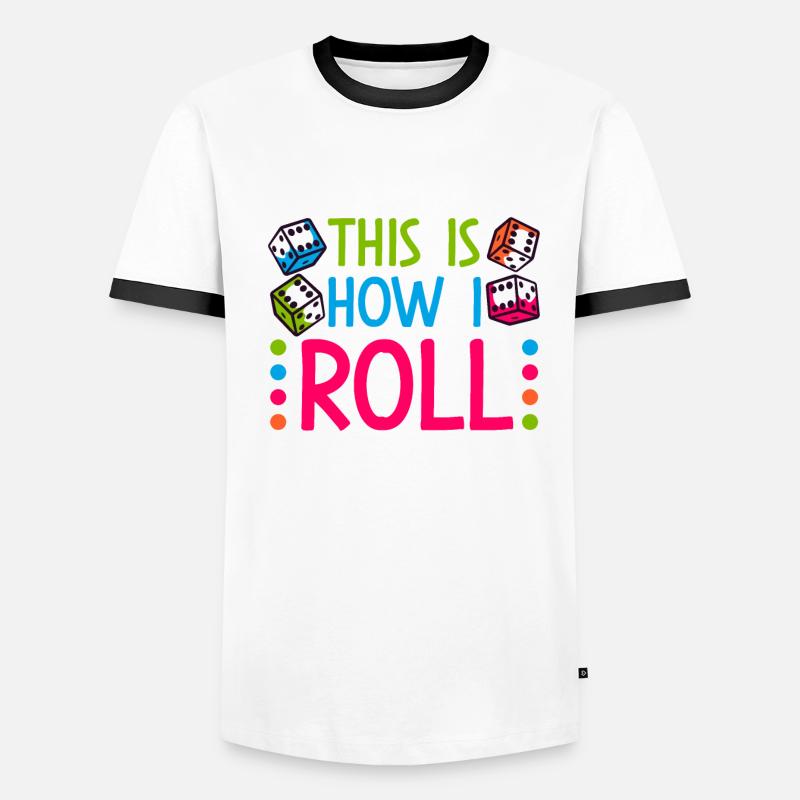 Soirée de jeu Bunco Squad Bunco Dice Bunco T-shirt contrasté Homme