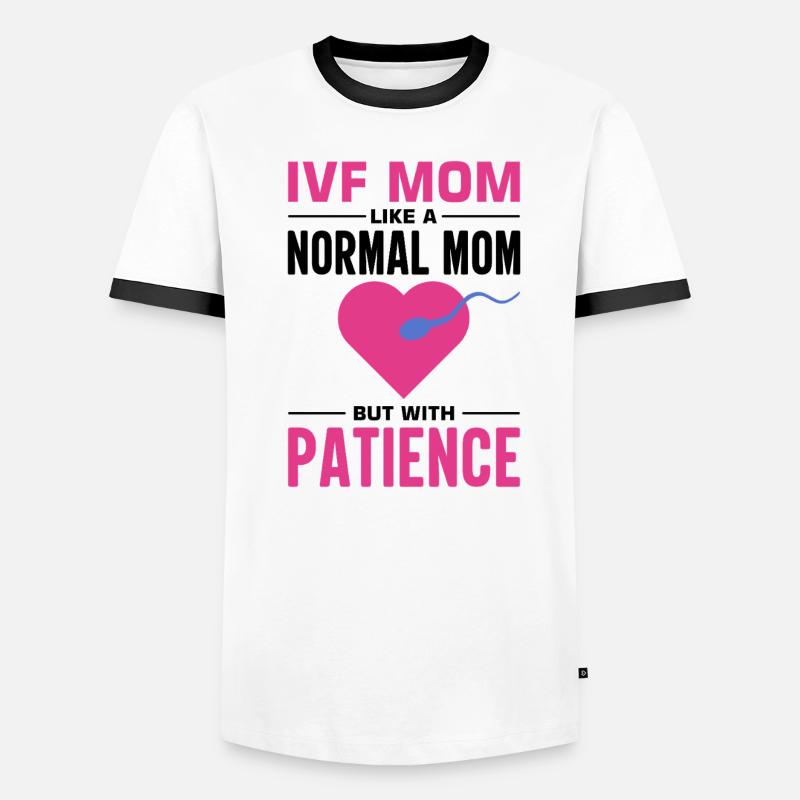Leihmutter IVF Transfer Tag Männer Kontrast-T-Shirt