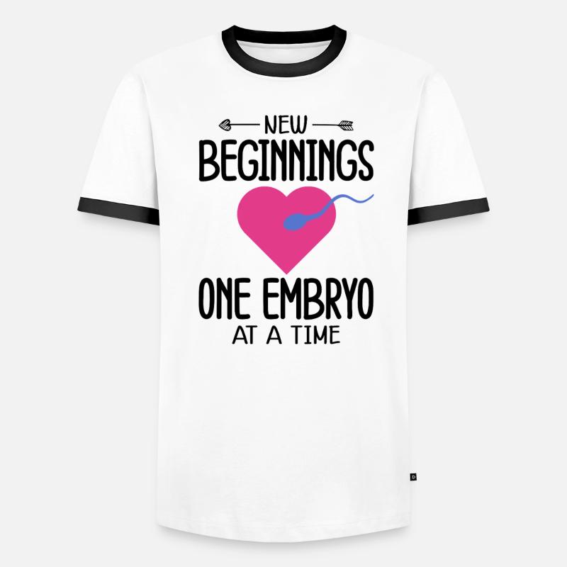 Leihmutter IVF Transfer Tag Männer Kontrast-T-Shirt
