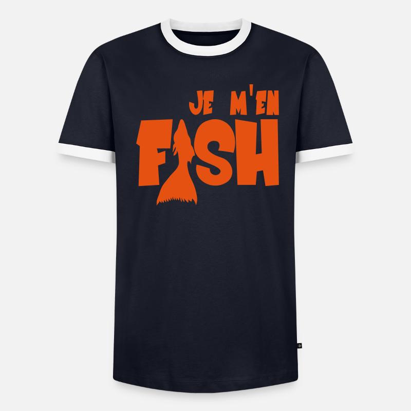Fish T-shirt contrasté Homme