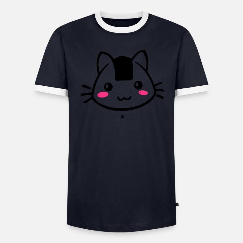 Onigiricat - chat onigiri T-shirt contrasté Homme