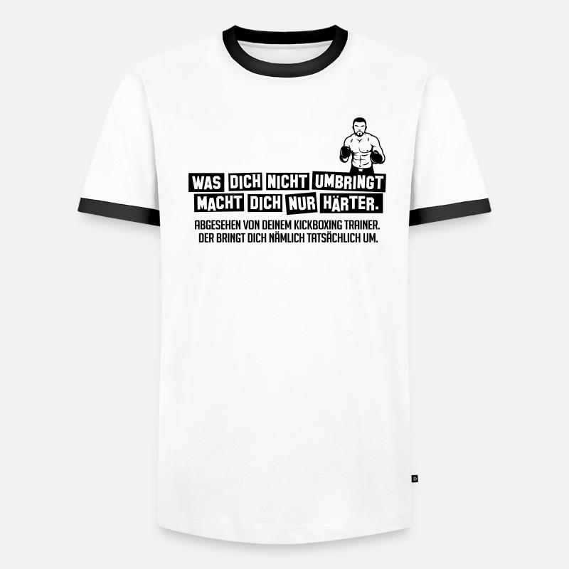 kickbox trainer Männer Kontrast-T-Shirt