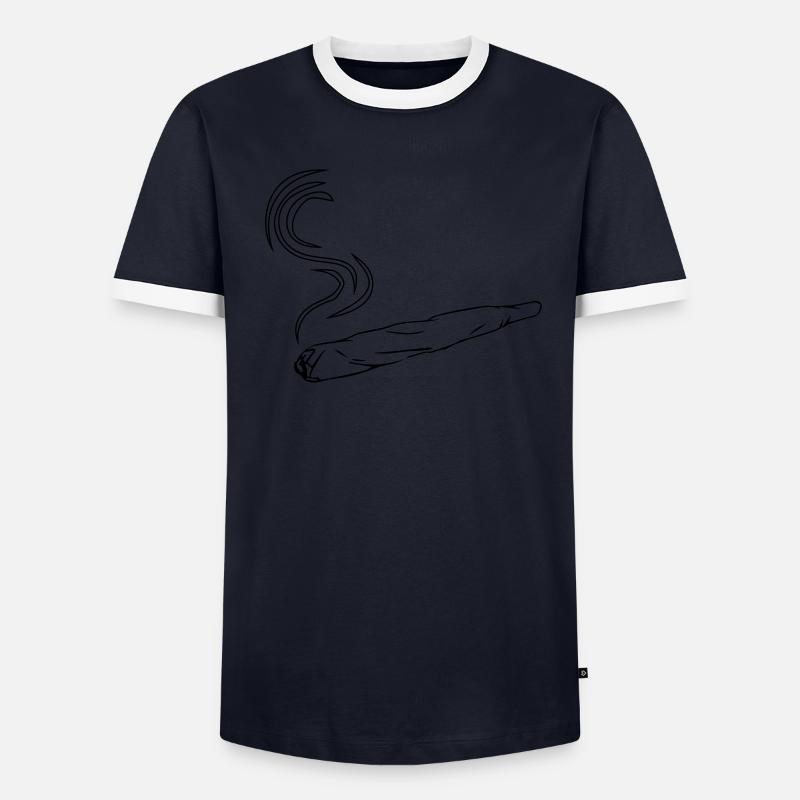 joint design kiffen T-shirt contrasté Homme