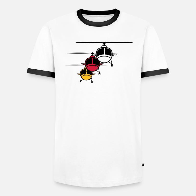Helicopter Helicopter formation Men's Ringer Shirt