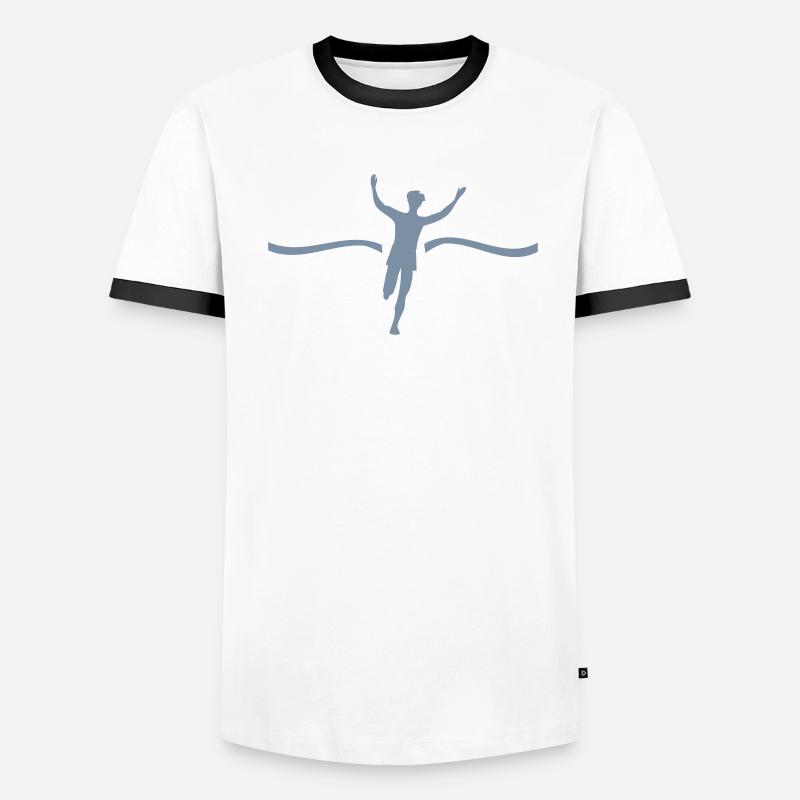 Läufer Sieger Männer Kontrast-T-Shirt