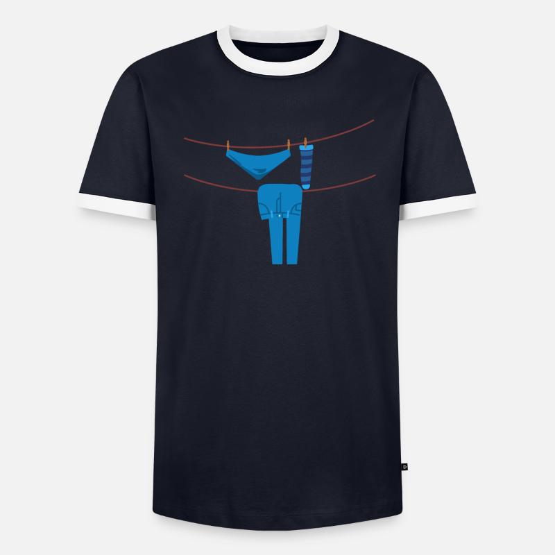 Chat linge T-shirt contrasté Homme