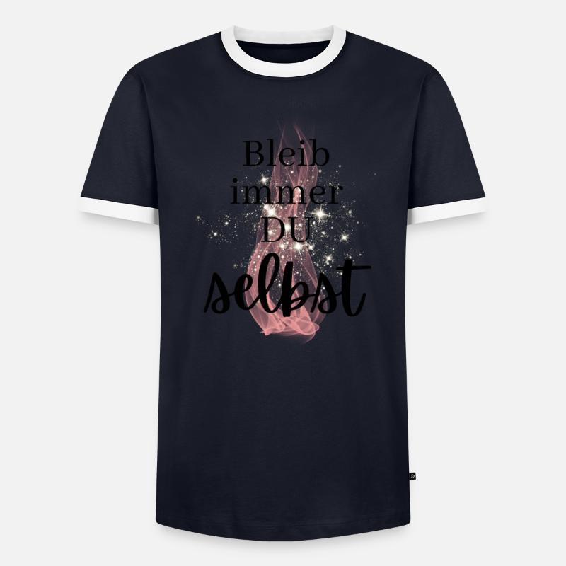 POSITIVE EINSTELLUNG MINDSET Motivation Männer Kontrast-T-Shirt